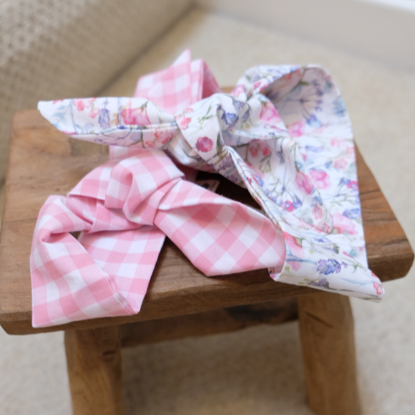 Handmade Adjustable Hair Bows for Babies & Toddlers – 100% Cotton, Soft & Comfortable | High-Quality Fabrics, Made in Sussex