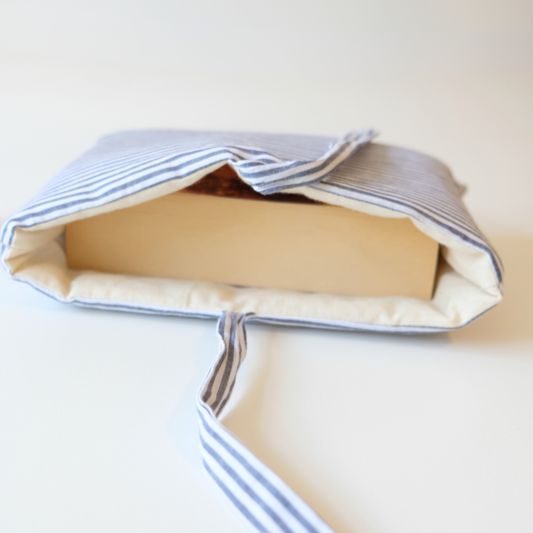Handmade 100% Cotton Book Sleeve, Kindle Sleeve, E-Reader Sleeve – Stylish & Protective Book Cover | Made in Sussex