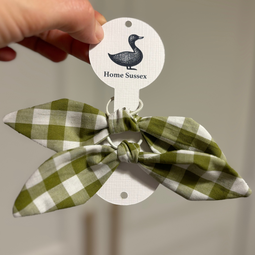 gingham hair bow, hair bow, childrens hair, hair accessories, bunny bows, baby hair bows, kids hair bows, french country, floral