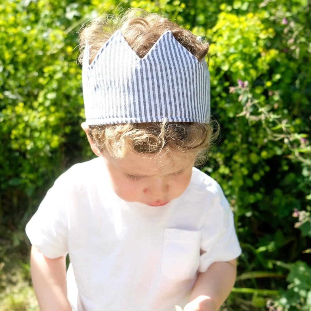birthday crown, crown, handmade, kids accessories, hair accessories, birthday party, baby birthday, 1st birthday party, kids birthday, toddler birthday, celebration crown, birthday baby crown, striped crown, gingham crown