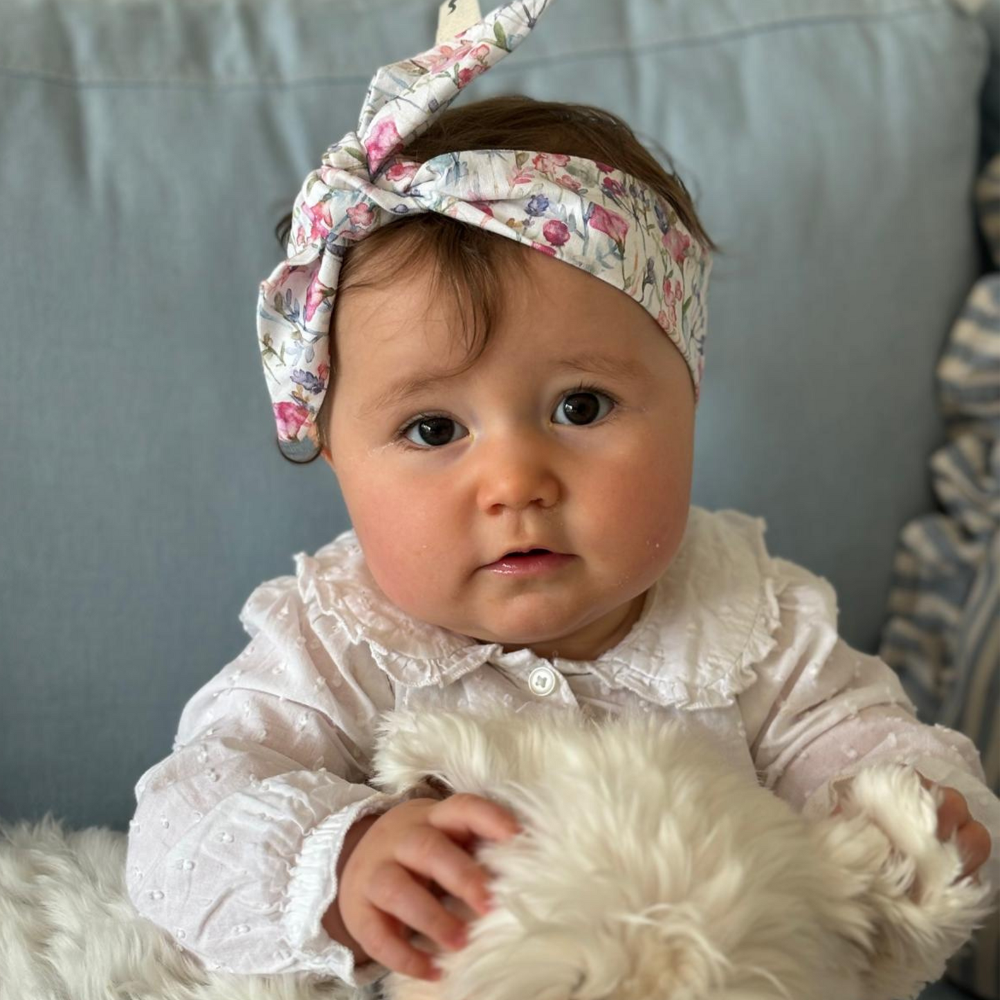 Handmade Adjustable Hair Bows for Babies & Toddlers – 100% Cotton, Soft & Comfortable | High-Quality Fabrics, Made in Sussex