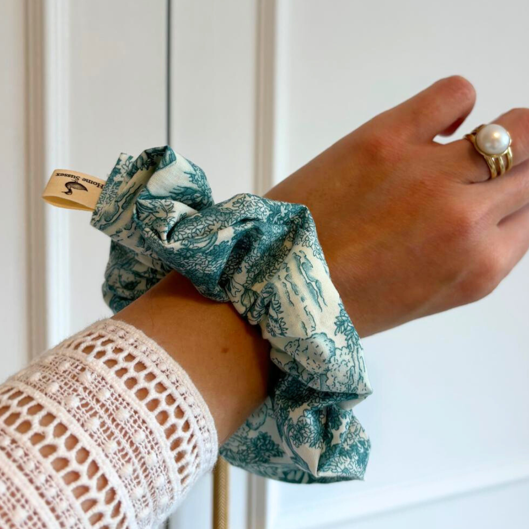 Handmade Striped & Patterned Hair Scrunchies | Trendy Colours, Eco-Friendly Fabrics, Fashionable & Functional