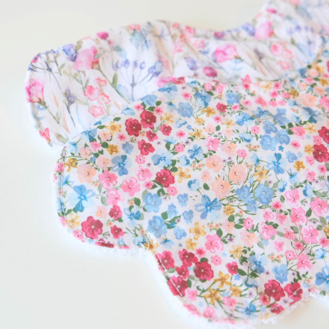 Handmade Baby & Toddler Scalloped Bib Collars | Soft, Eco-Friendly Fabrics, Stylish & Functional