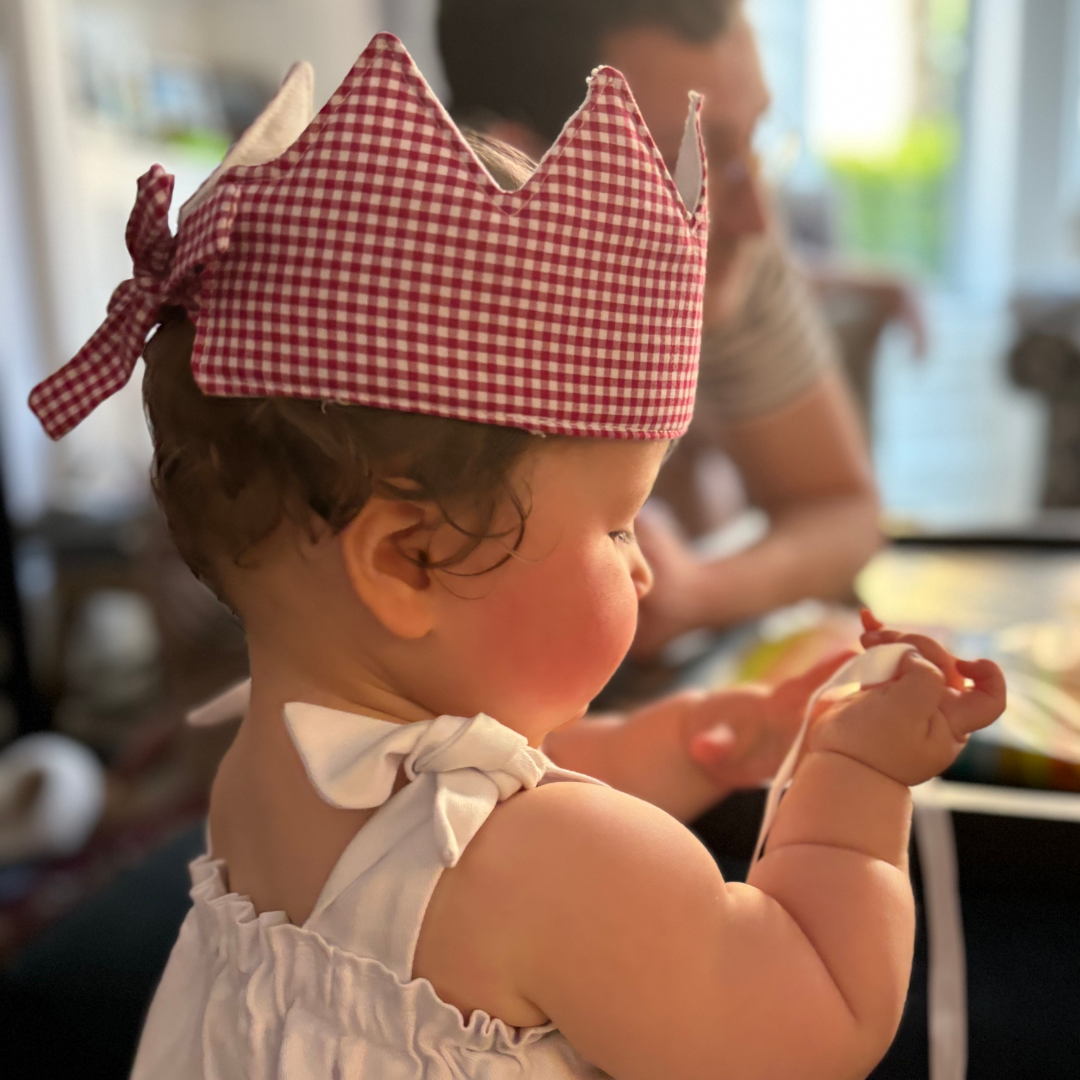 birthday crown, crown, handmade, kids accessories, hair accessories, birthday party, baby birthday, 1st birthday party, kids birthday, toddler birthday, celebration crown, birthday baby crown, striped crown, gingham crown