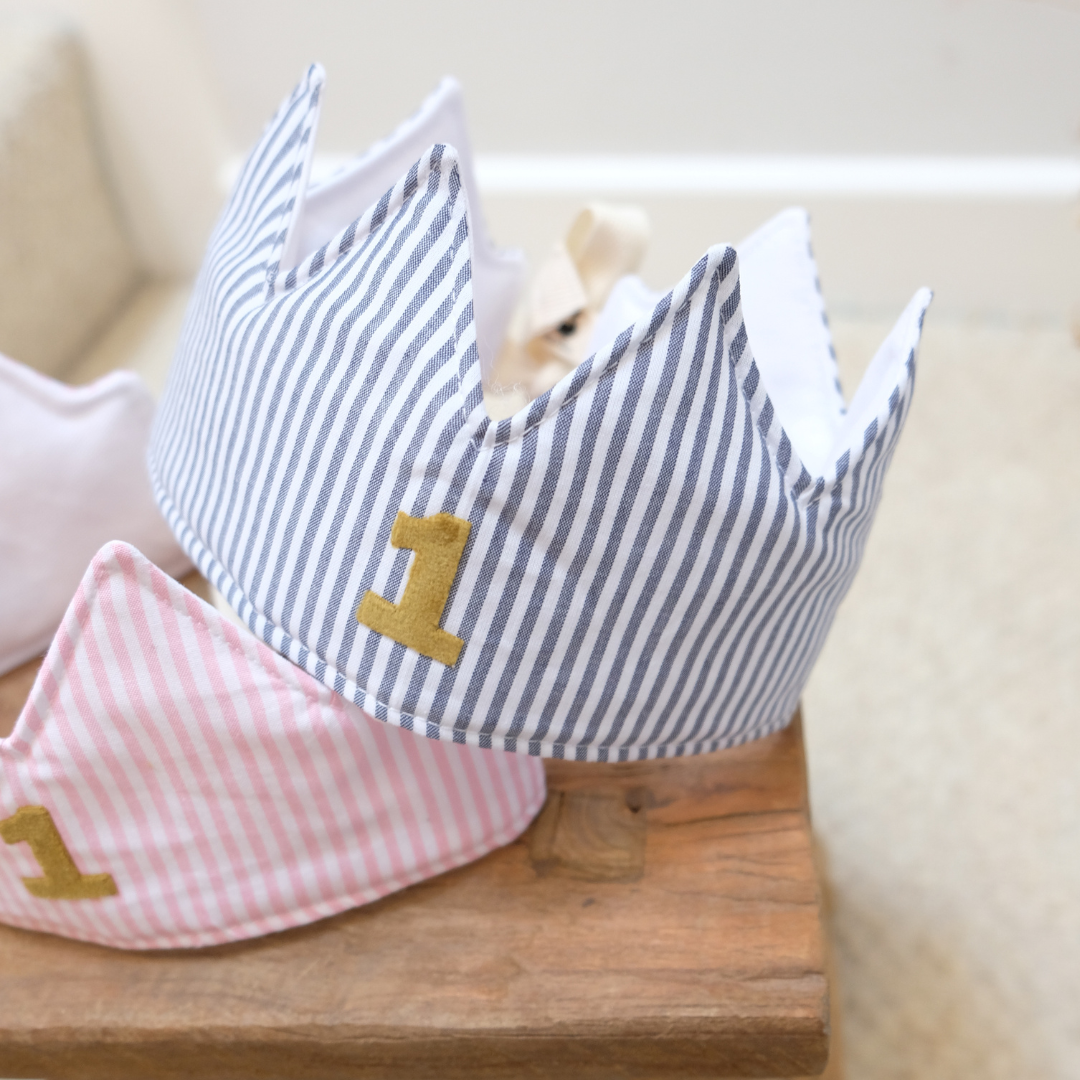 birthday crown, crown, handmade, kids accessories, hair accessories, birthday party, baby birthday, 1st birthday party, kids birthday, toddler birthday, celebration crown, birthday baby crown, striped crown, gingham crown