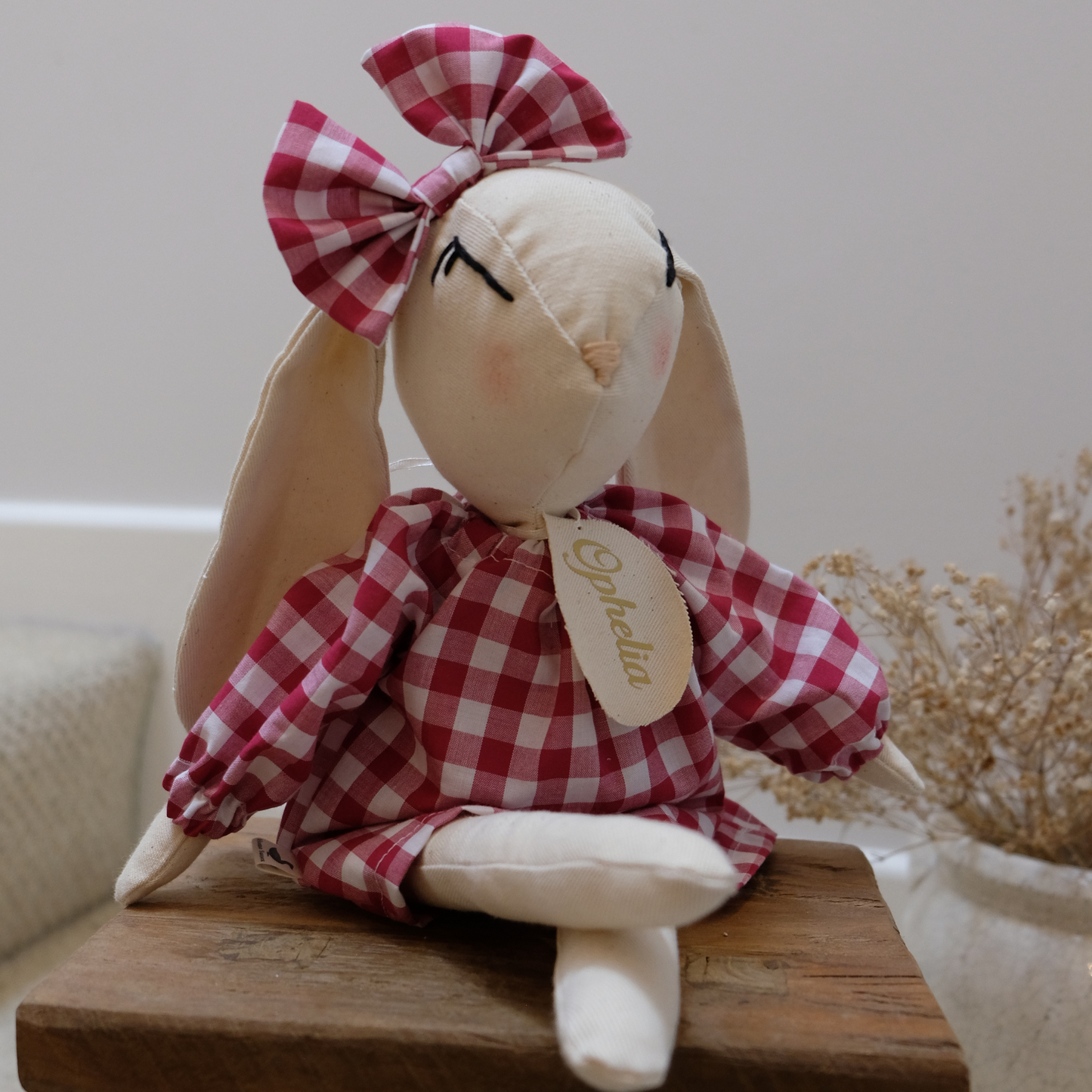 Personalised Handmade Bunny Doll ‘Sussex Bunny’ by Home Sussex | Sustainable, Eco-Friendly Gift