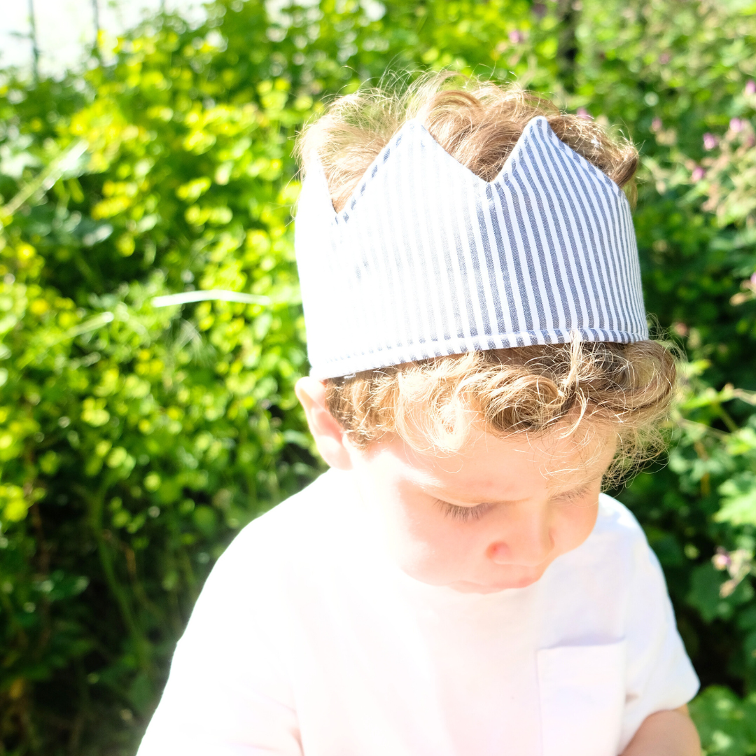 birthday crown, crown, handmade, kids accessories, hair accessories, birthday party, baby birthday, 1st birthday party, kids birthday, toddler birthday, celebration crown, birthday baby crown, striped crown, gingham crown