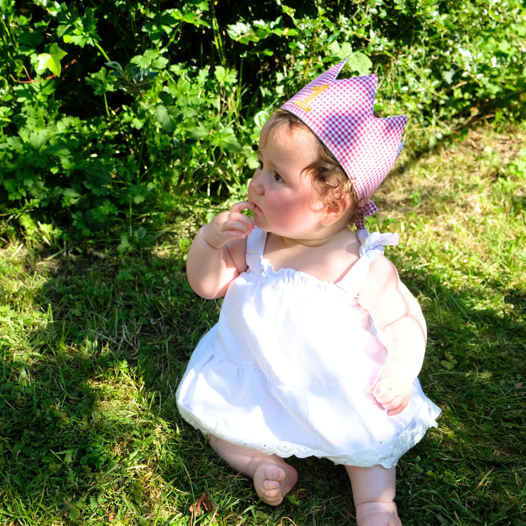 birthday crown, crown, handmade, kids accessories, hair accessories, birthday party, baby birthday, 1st birthday party, kids birthday, toddler birthday, celebration crown, birthday baby crown, striped crown, gingham crown