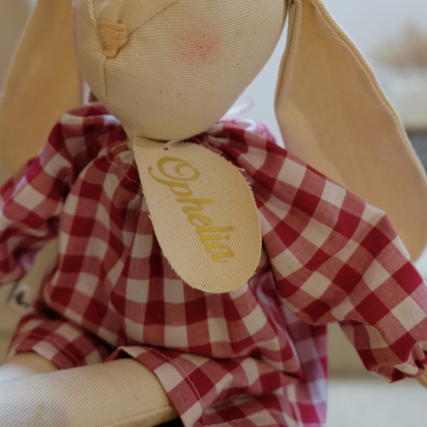 Personalised Handmade Bunny Doll ‘Sussex Bunny’ by Home Sussex | Sustainable, Eco-Friendly Gift