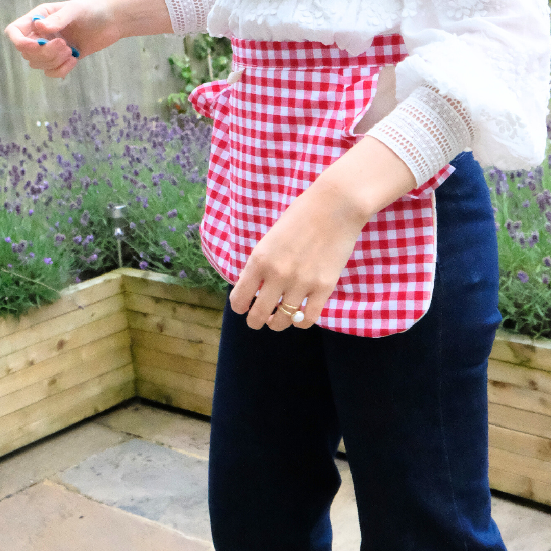 Handmade Peg Apron, Handmade Garden Apron, Handmade, 100% Cotton, 1950's Style, Toil De Joy