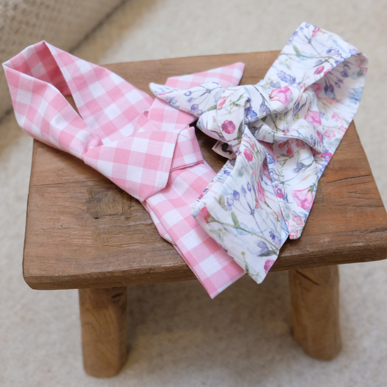 Handmade Adjustable Hair Bows for Babies & Toddlers – 100% Cotton, Soft & Comfortable | High-Quality Fabrics, Made in Sussex