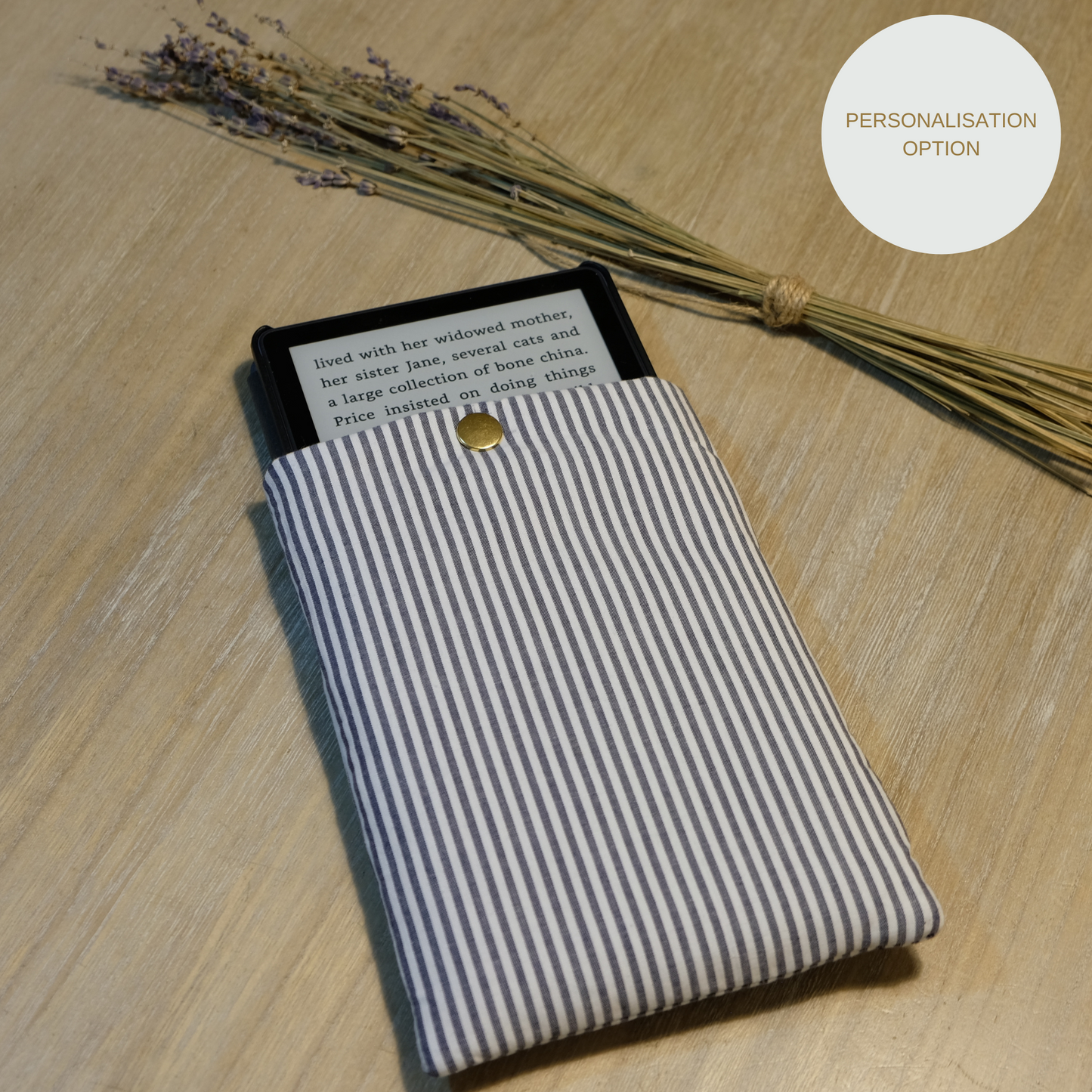 Handmade Kindle, E-Reader & Book Sleeve | Customisable, 100% Cotton, Protective & Stylish