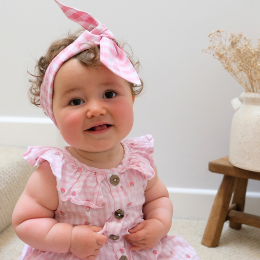 Handmade Adjustable Hair Bows for Babies & Toddlers – 100% Cotton, Soft & Comfortable | High-Quality Fabrics, Made in Sussex