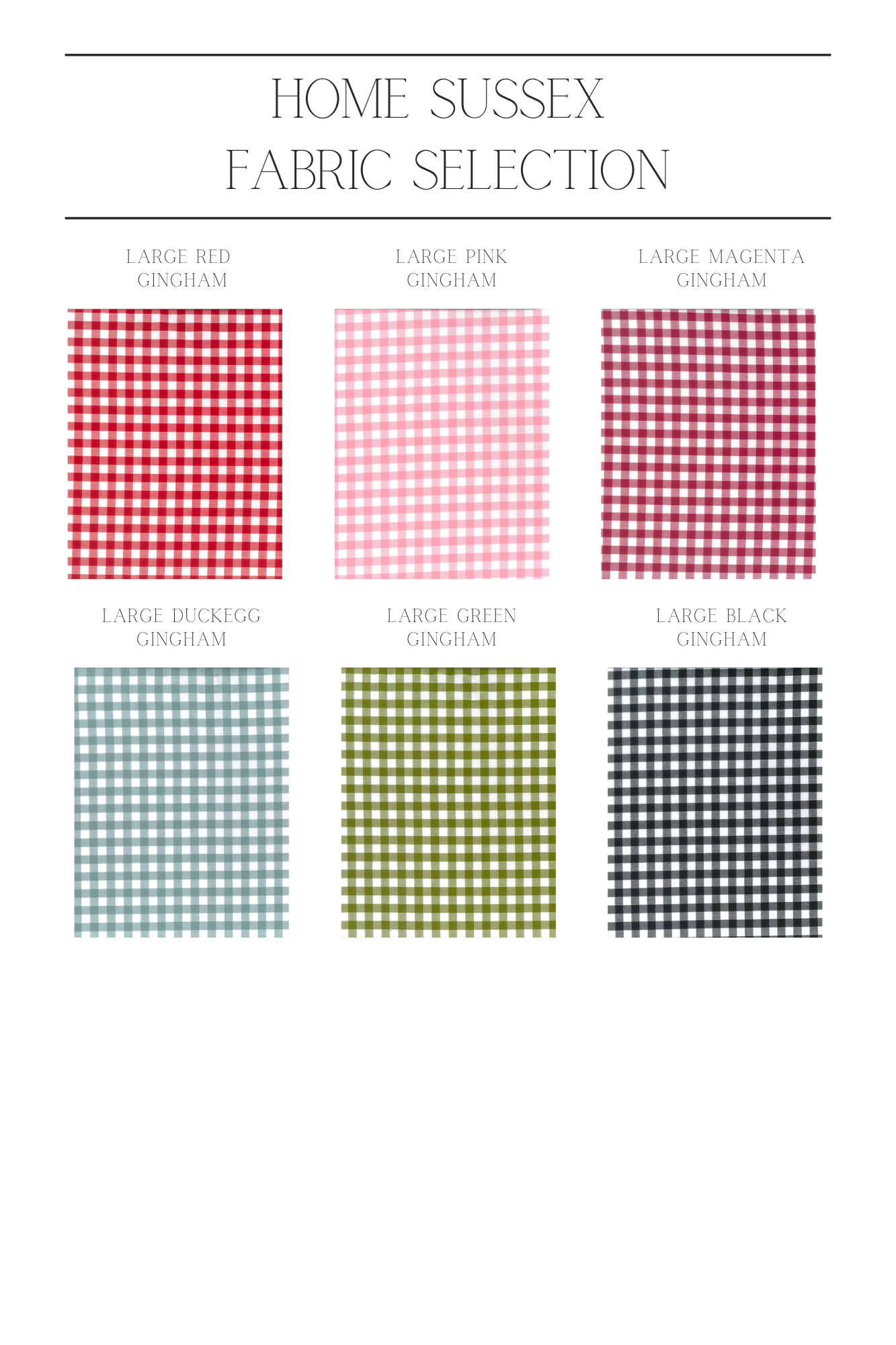 Gingham Hair Scrunchies